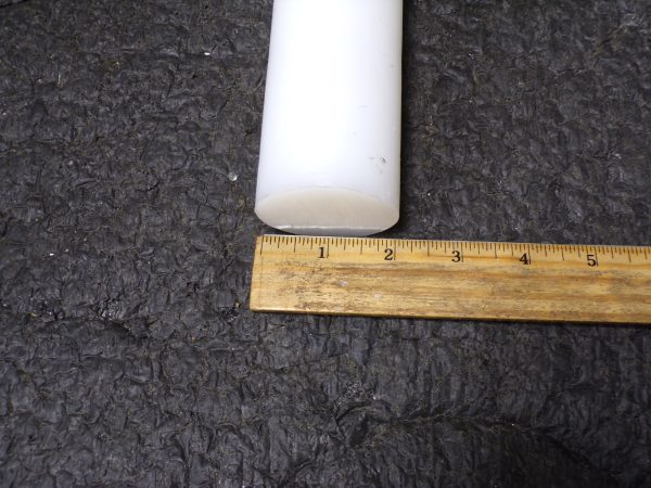 Made in USA 1  x 2  White Polyethylene (UHMW) Rod, White (CR00599-WTA15) on Sale