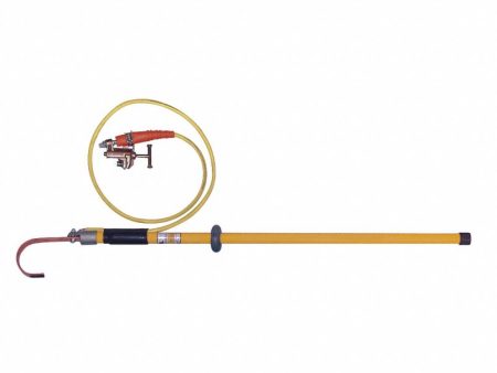 SALISBURY Yellow Static Discharge Stick, Fiberglass with Brass Alloy U Hook Material, Length 4 ft (CR00612-WTA16) Sale